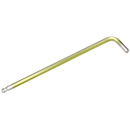 Eight Tool TAPER HEAD HEX KEY L-HANDLE EXTRA LONG, 3/16INCH X 164MM YLW TELC-3/16